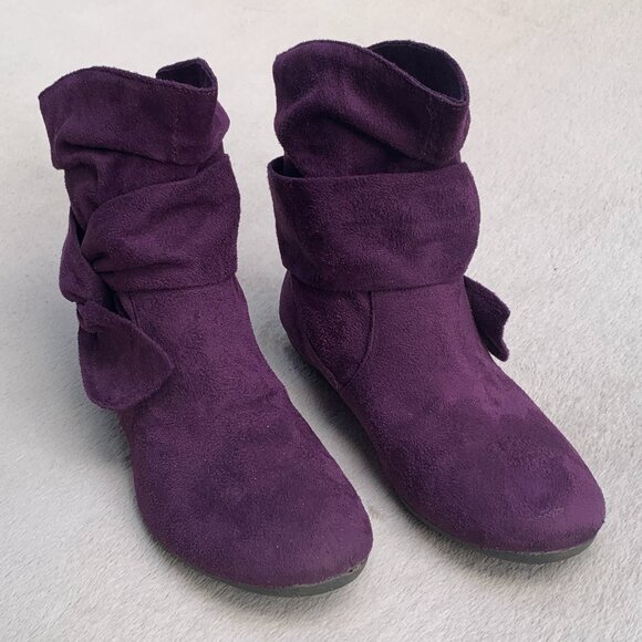 Rampage Buckley Faux Suede Slouch Booties Sz 7.5 - Picture 1 of 16